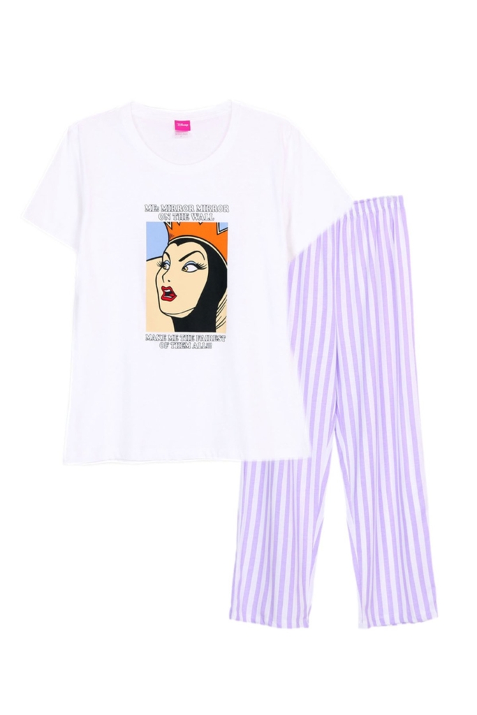 ชุดนอนผู้หญิง JOSILINS เซตแขนสั้นขายาว Disney Princess Snow white | Evilqueen