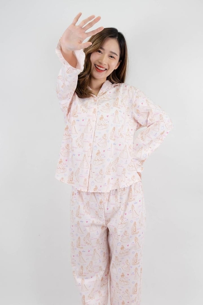 ชุดนอนผู้หญิง JOSILINS เซตแขนยาวขายาว Disney Ultimate Princess