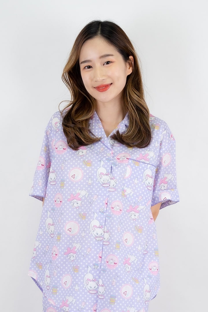 ชุดนอนผู้หญิง JOSILINS เซตแขนสั้นขาสั้น Marie Macaron2