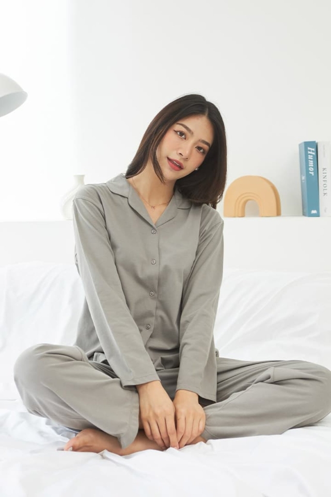 ชุดนอนผู้หญิง JOSILINS เซตแขนยาวขายาว Supersoft