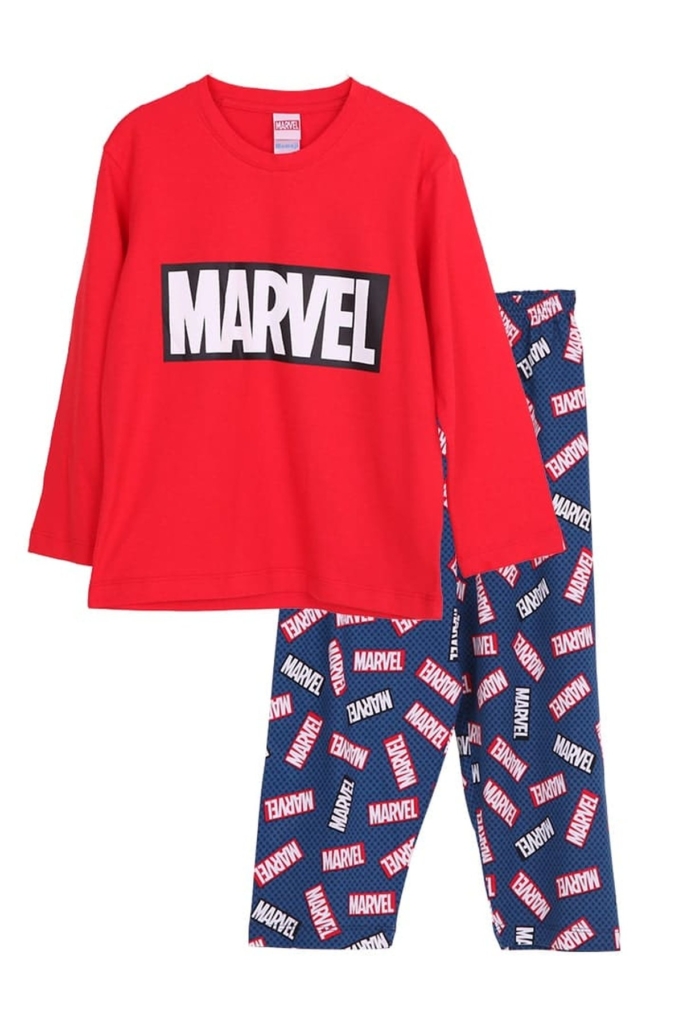 ชุดนอนเด็ก MOMOJI เซตแขนยาวขายาว Marvel Red-box