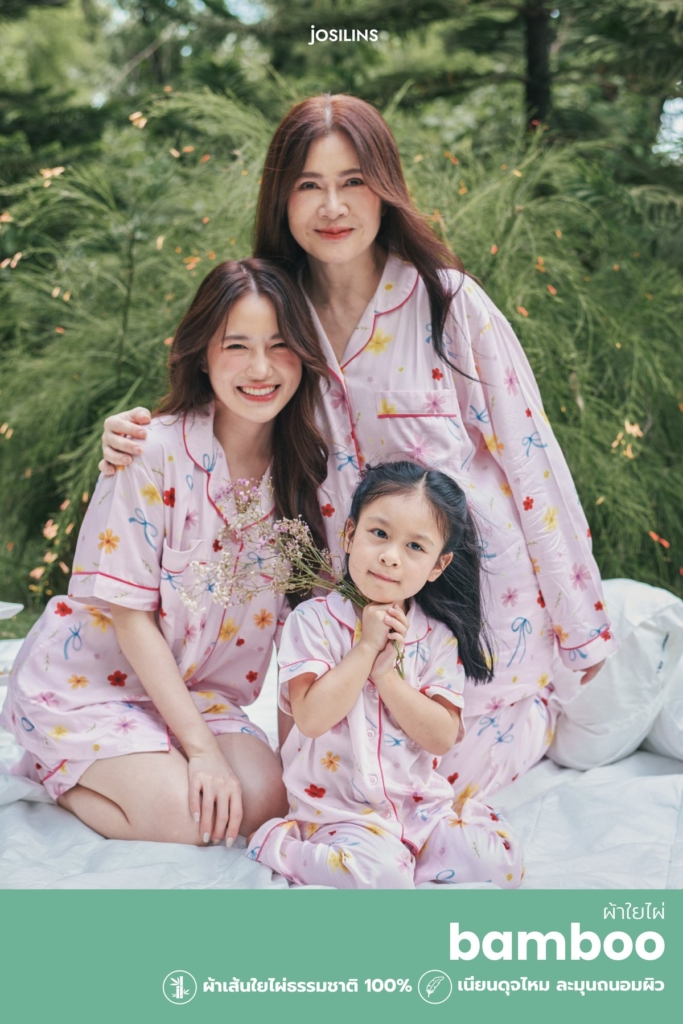 Josilins ชุดนอน ผู้ใหญ่ คอลเลคชัน Blooming Dream ผ้าแบมบูใยไผ่ XSS SM ML LXL