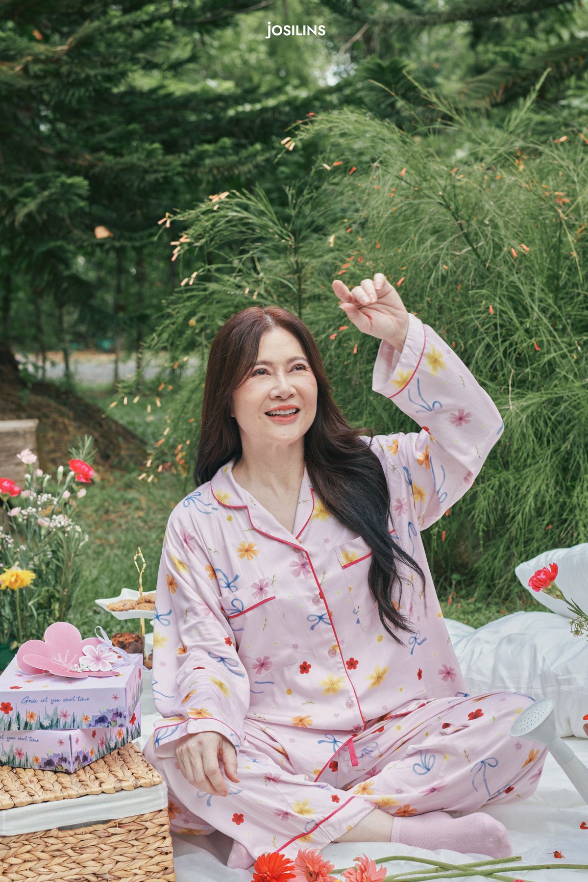 Josilins ชุดนอน ผู้ใหญ่ คอลเลคชัน Blooming Dream ผ้าแบมบูใยไผ่ XSS SM ML LXL - Image 4