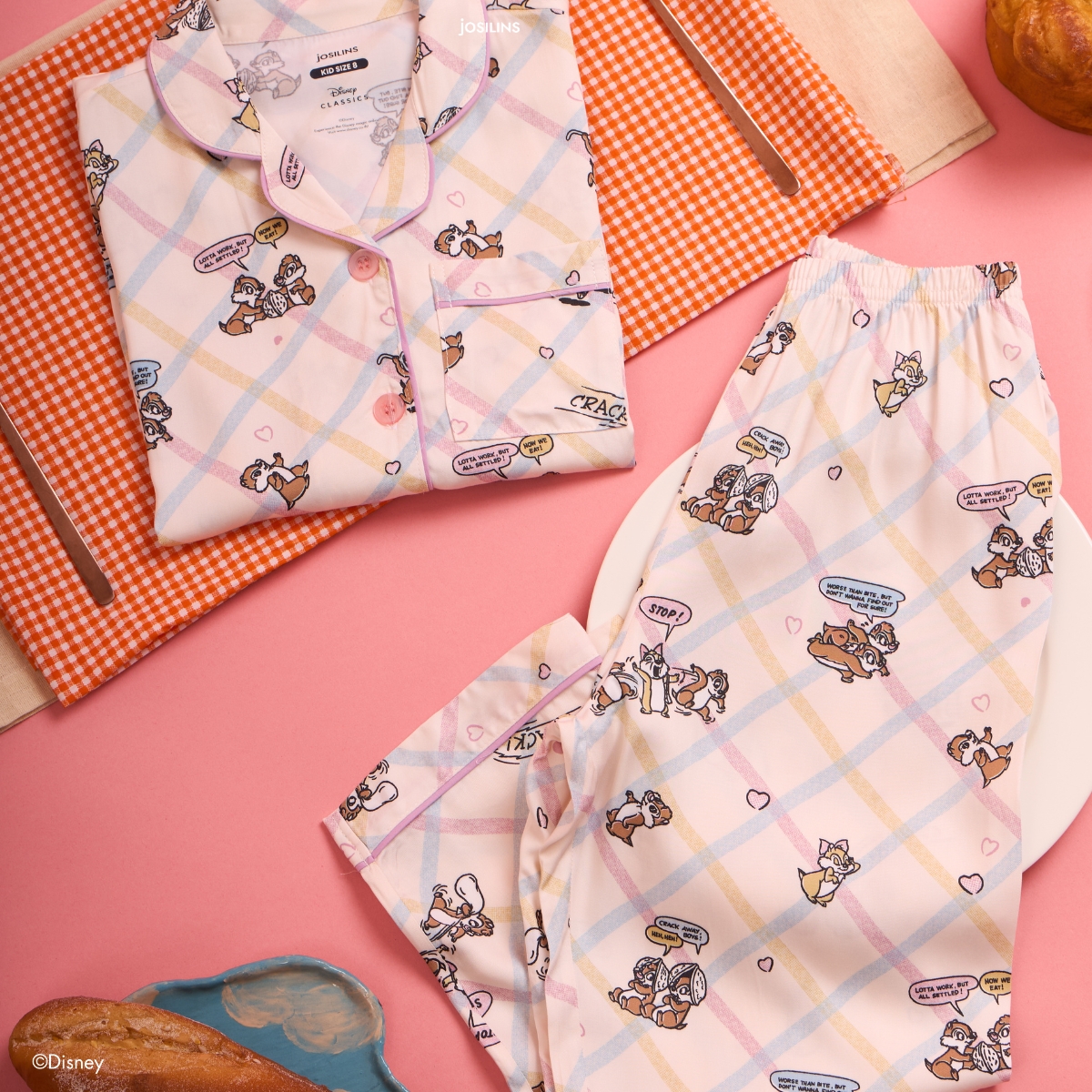 Josilins ชุดนอน เด็ก ลิขสิทธิ์ ดิสนีย์ Disney Classic คอลเลคชัน Mellow Chip'n dale ผ้าแบมบู ใยไผ่ - Image 5