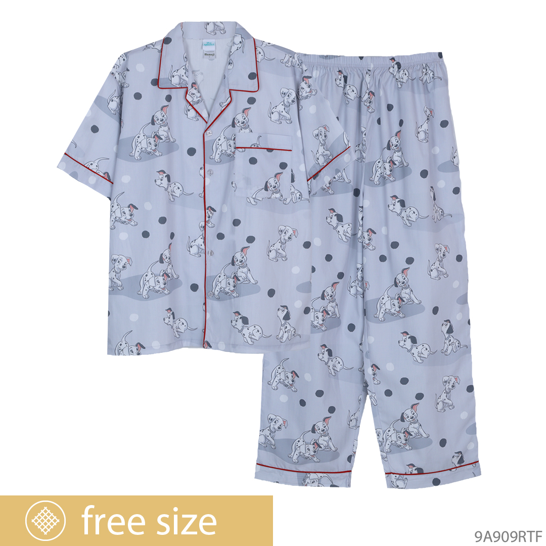 ชุดนอนผู้ชาย MOMOJI Disney Classic 101 Dalmatian Lucky ไซส์ F ผ้าวูเว่น - Image 4