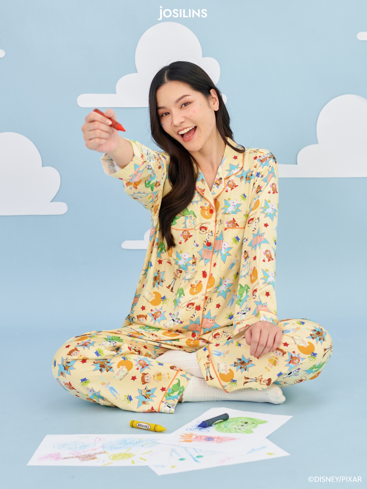 Josilins ชุดนอน ผู้ใหญ่ ลิขสิทธิ์ Disney Pixar Toy Story 4 คอลเลคชัน Funfinity ผ้าแบมบูใยไผ่ SM ML LXL - Image 4