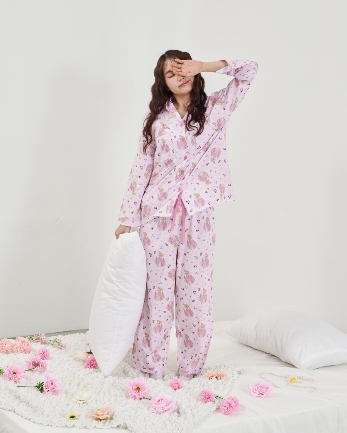 Josilins ชุดนอน ผู้หญิง ลิขสิทธิ์ Disney Princess คอลเลคชัน Aurora Dream Kiss ผ้าวูเว่น SM ML LXL - Image 4